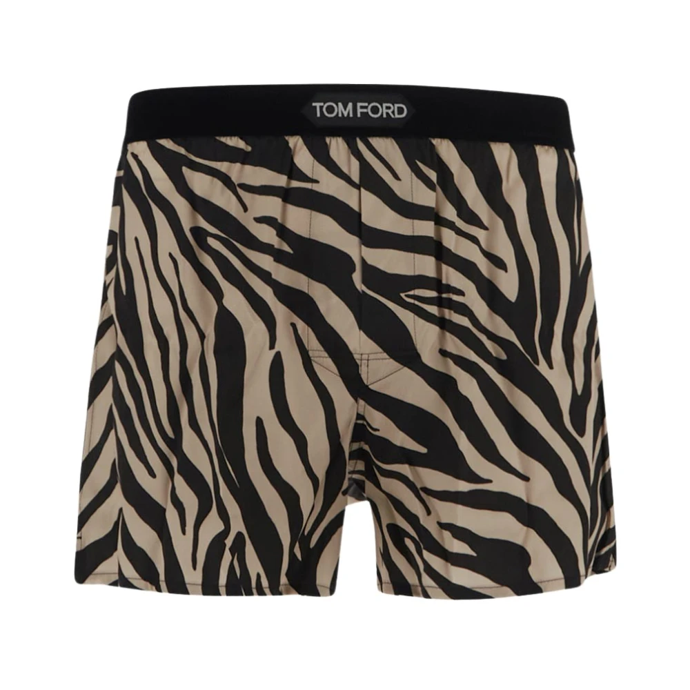 Tom Ford Zijden Boxershorts Brown Heren