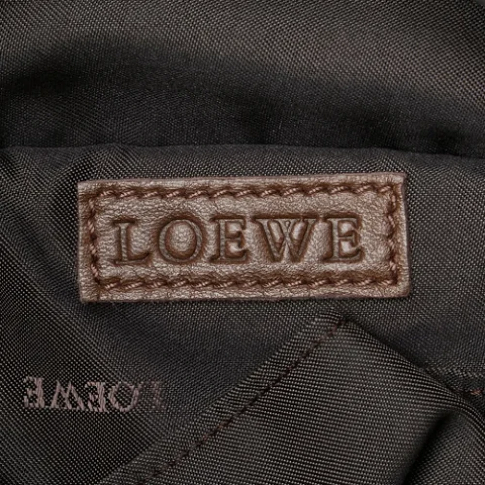 Loewe Pre-owned Leather handbags Brown Dames