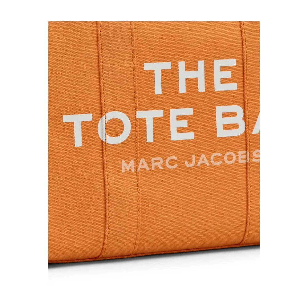 Marc Jacobs Oranje Canvas Logo Print Schoudertas Orange Dames