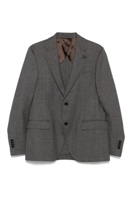 Ikoniskt Ull Herringbone Kostym