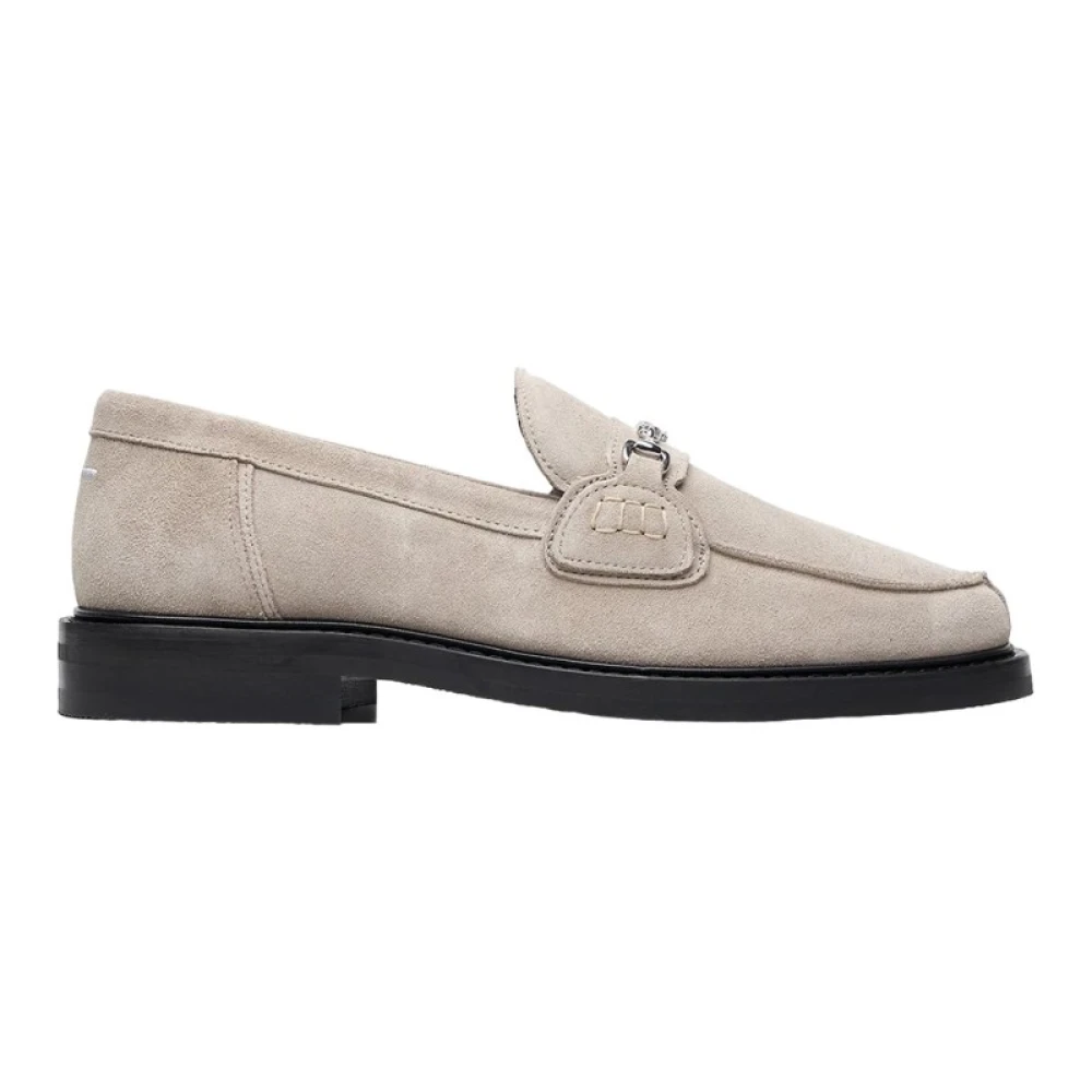 Filling Pieces Taupe mocka loafers Beige, Herr