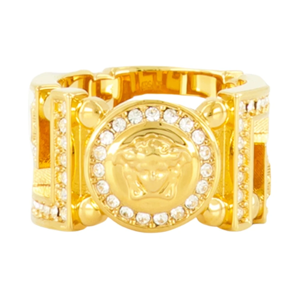 Medusa Greca Crystal Ring - Versace - Modalova