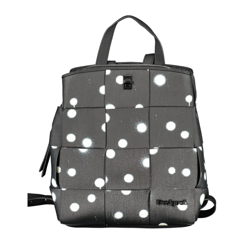 Desigual Zwarte rugzak met verstelbare bandjes Gray Dames