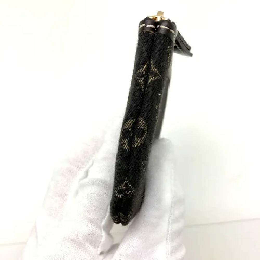 Louis Vuitton Vintage Pre-owned Canvas pouches Black Dames