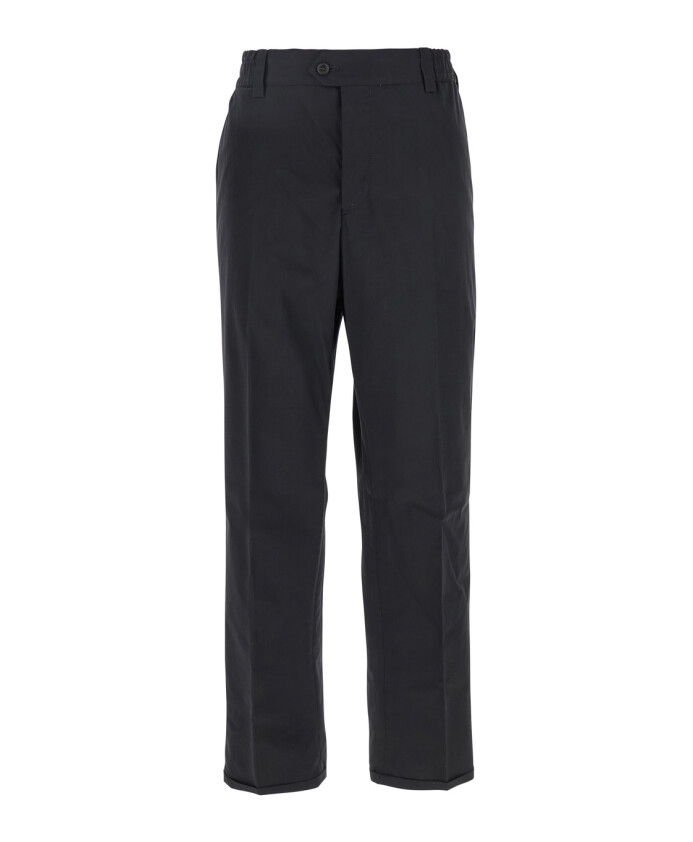 pantalon-noir-en-melange-de-coton-avec-taille-elastique