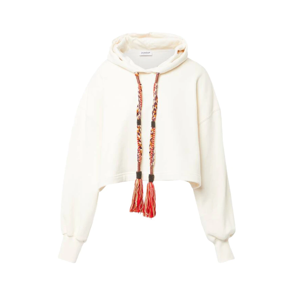 Dondup Women's White Felpa - Hoodies - M - Sweatshirts & Hoodies