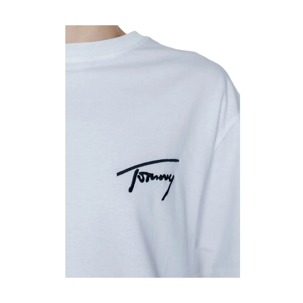 Tommy Jeans Heren T-shirt van gerecycled katoen Lente Zomer Collectie White Heren