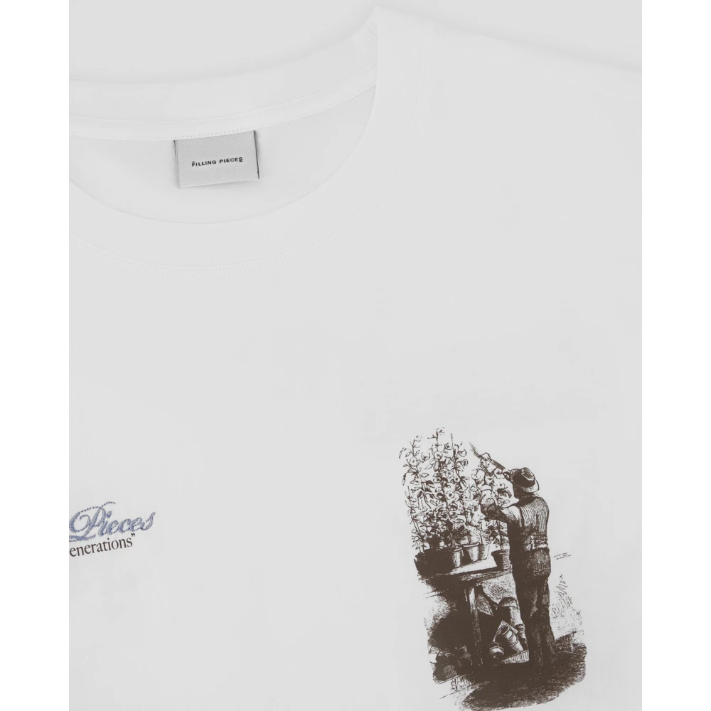 Filling Pieces T-shirt Gardener White Heren