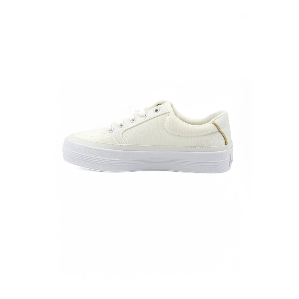 Tommy Hilfiger Contrast Heel Trainers Dames Schoenen Wit