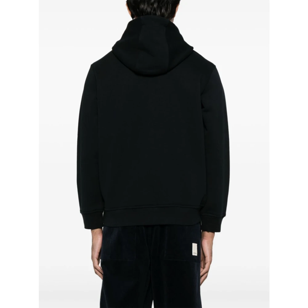 Emporio Armani Blauwe Trekkoord Hoodie Blue Heren
