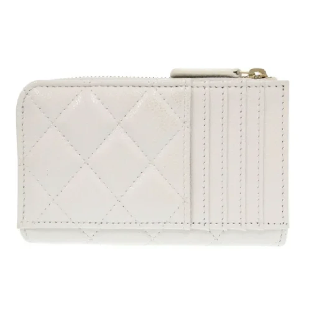 Chanel Vintage Pre-owned Leather wallets White Dames