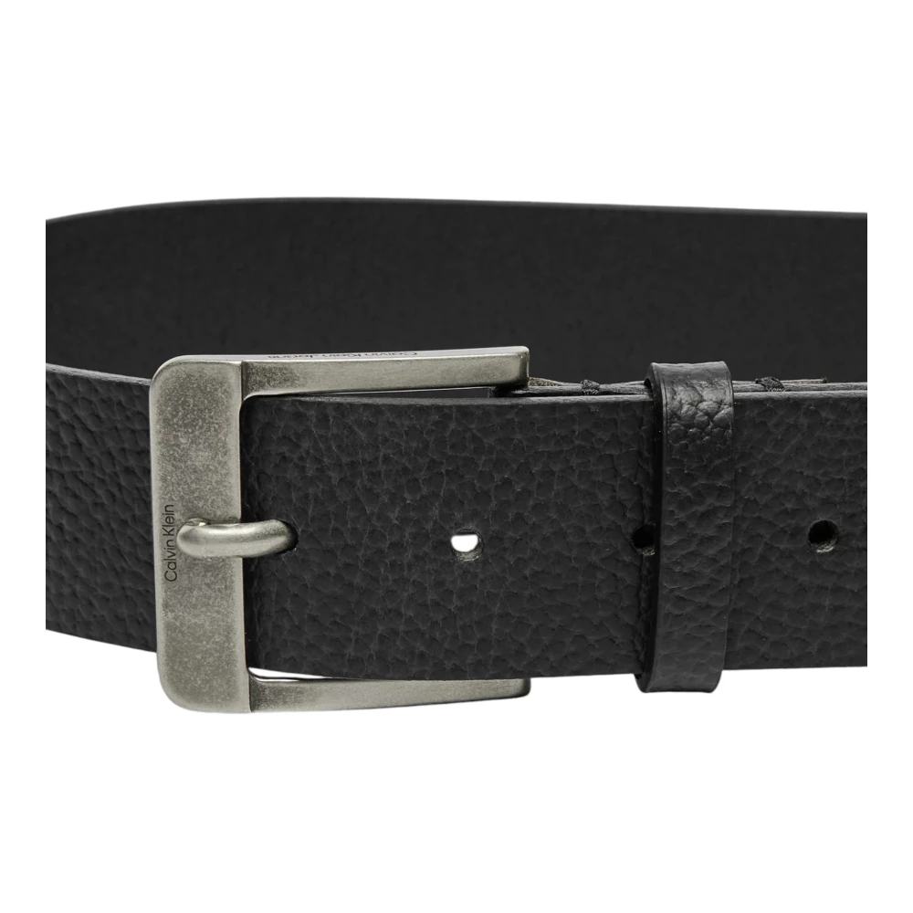 Calvin Klein Leren Heren Lente Zomer Collectie Black Heren