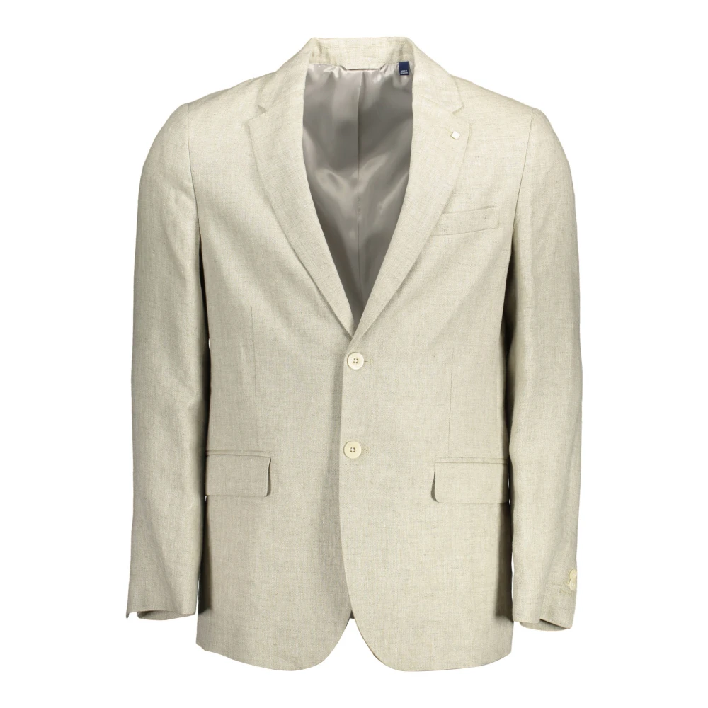 Gant Men's Beige Classic Jacket - Blazers - L - Jackets