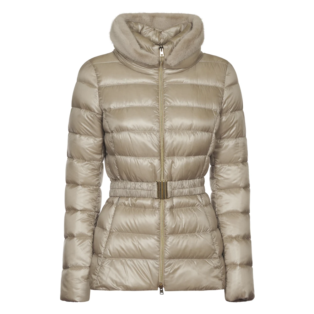 Herno Stijlvolle Jassen voor Alle Seizoenen Beige Dames