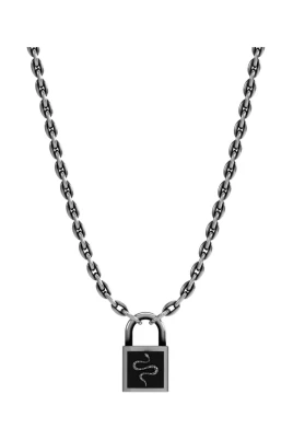 Lås halsband med orm