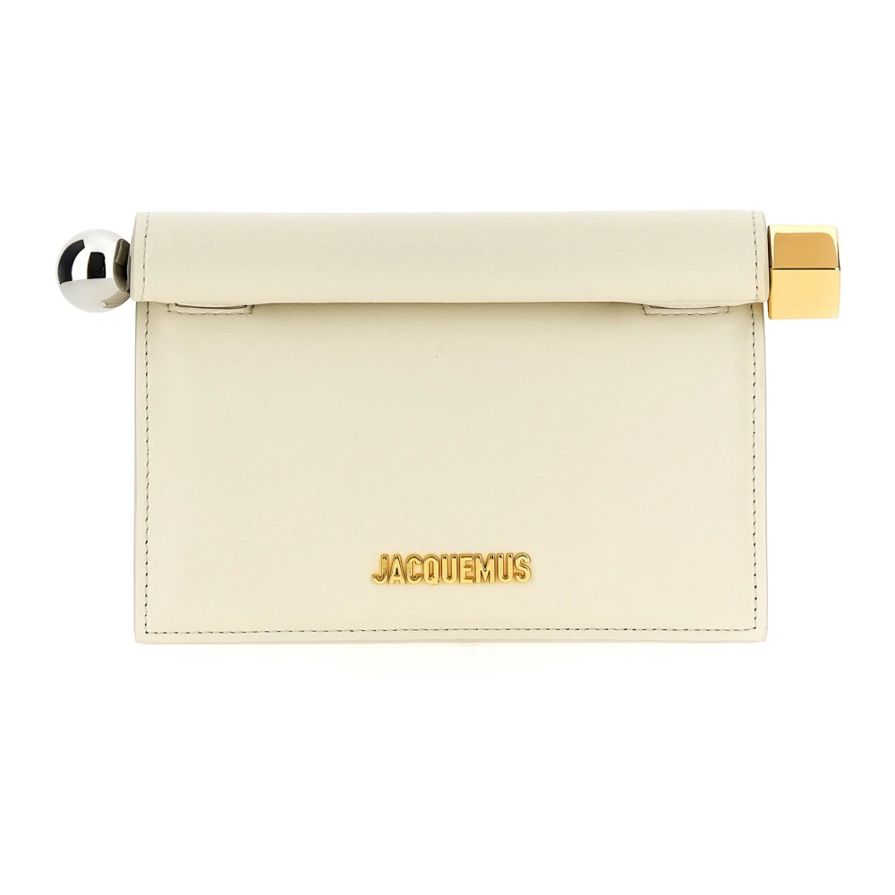 Jacquemus Women's White La Petite Pochette Rond Carré