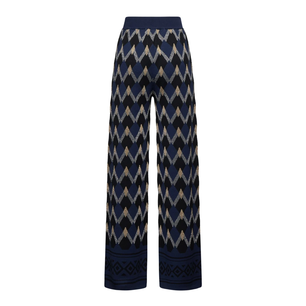 Kaos Blauwe Stijlvolle Broekencollectie Blue Dames