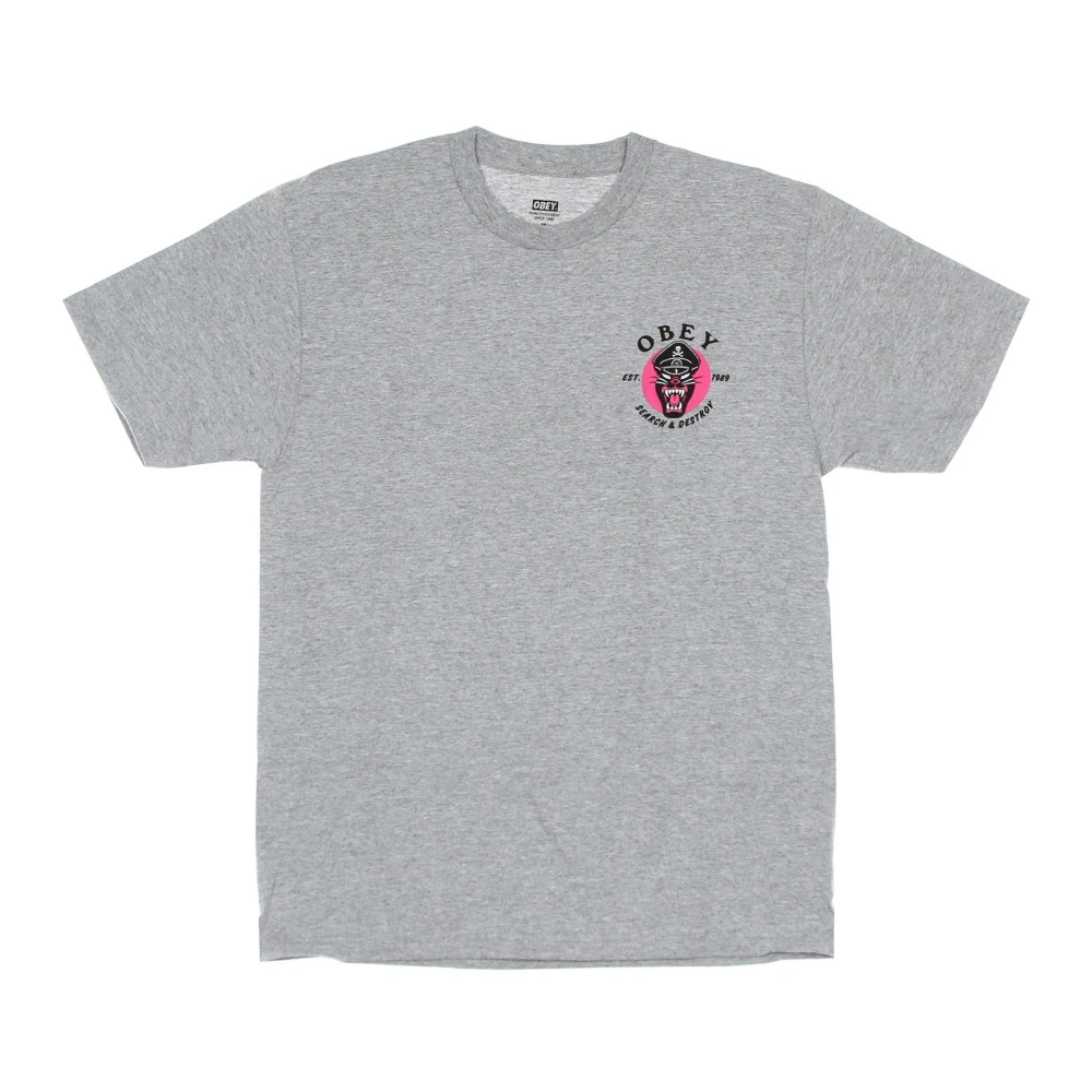 Obey Klassieke Panther Tee Heather Gray Heren Gray Heren