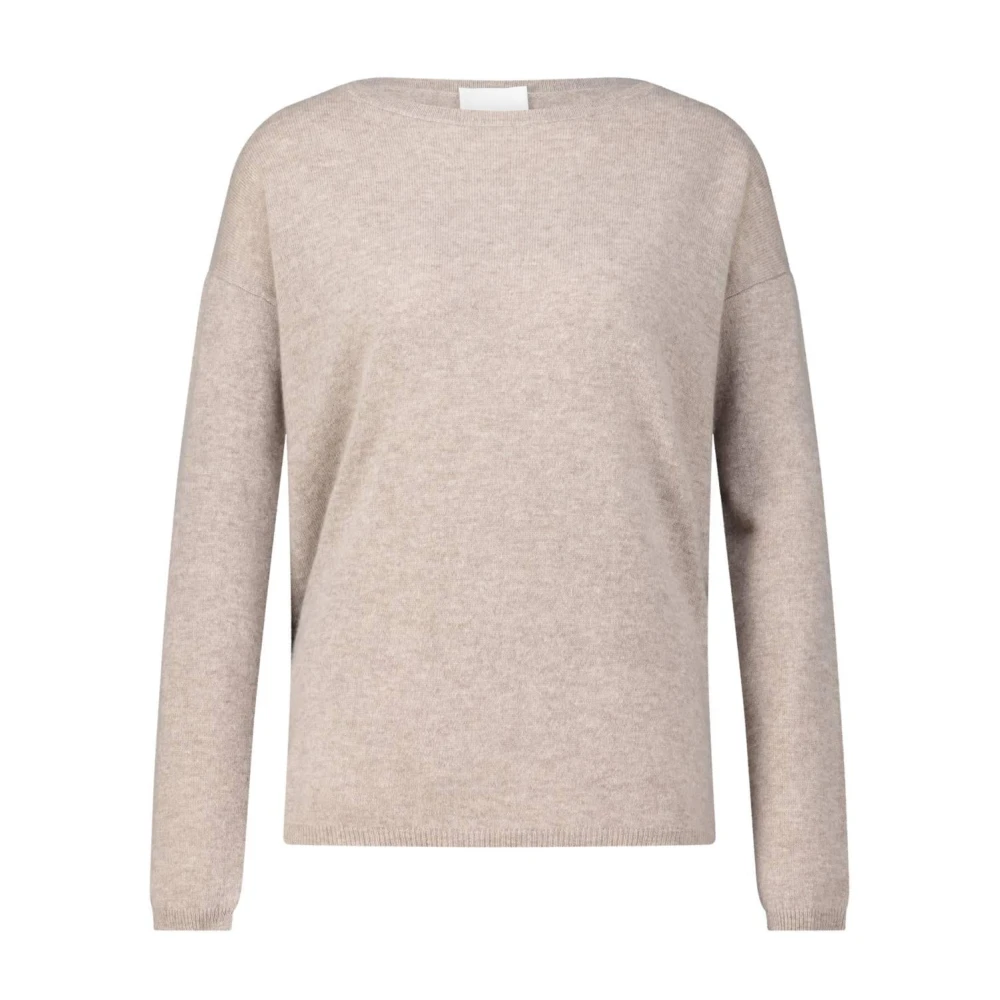 Allude Cashmere gebreide trui Beige Dames