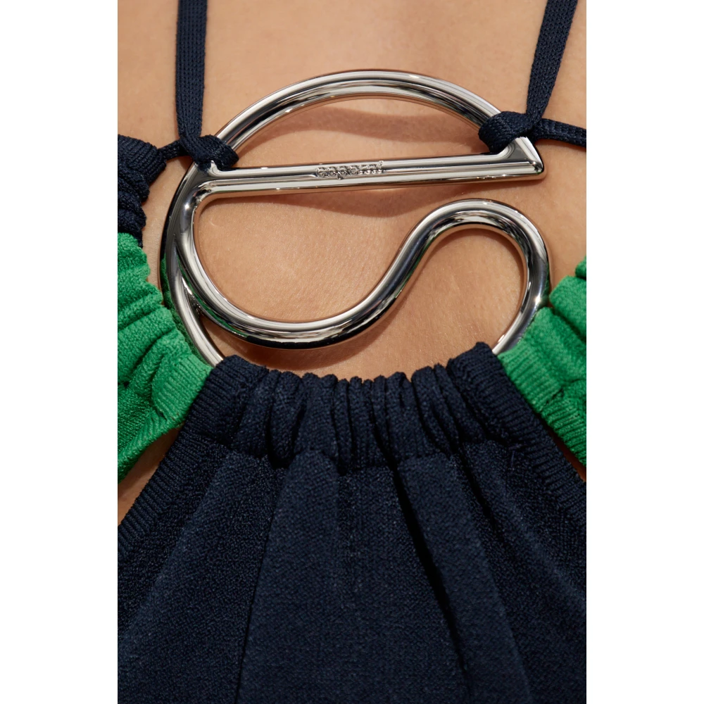 Coperni Rugloze jurk Green Dames