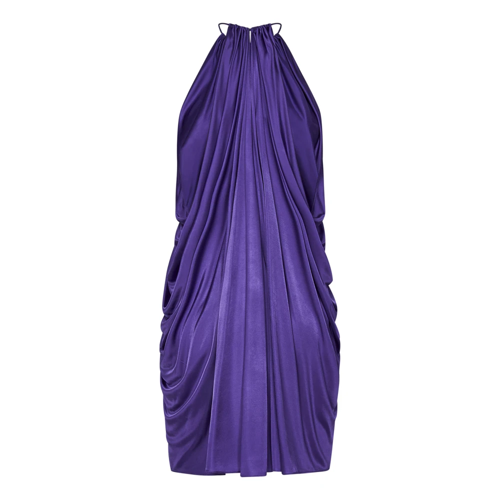 Tom Ford Paarse Cocktail Minijurk Aw24 Purple Dames
