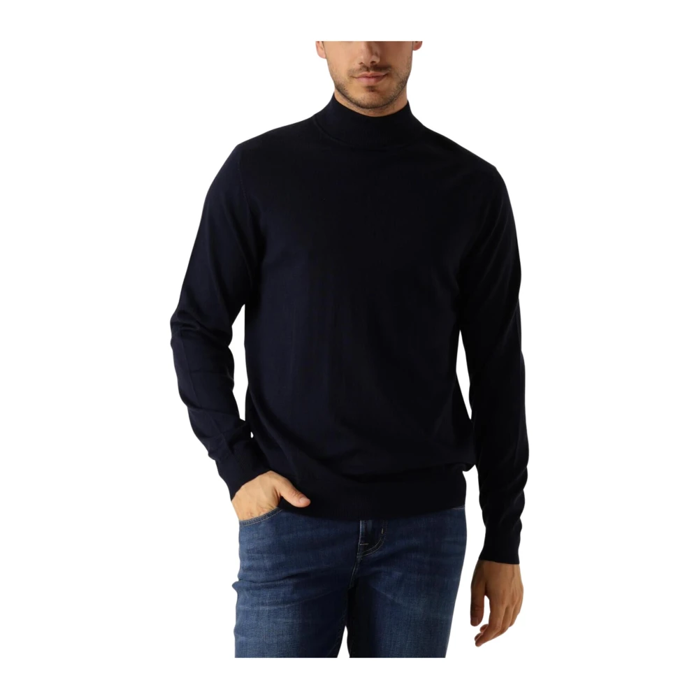 Profuomo Groene Pullover Mock voor Mannen Blue Heren