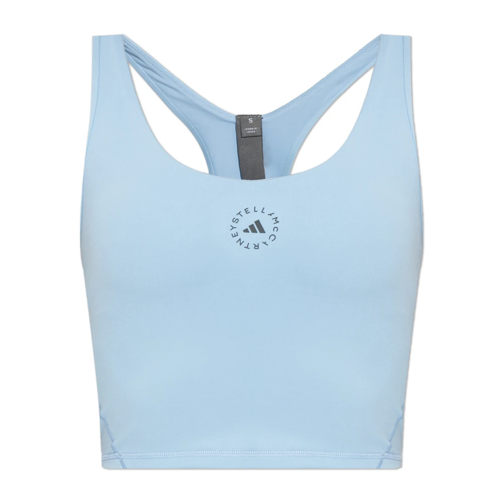 Adidas By Stella Mccartney Women's Blue Training T-Shirts & Tops, M, Training Top