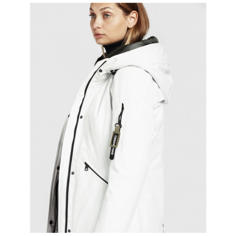 Creenstone 3-in-1 Mid-Length Parka White Dames