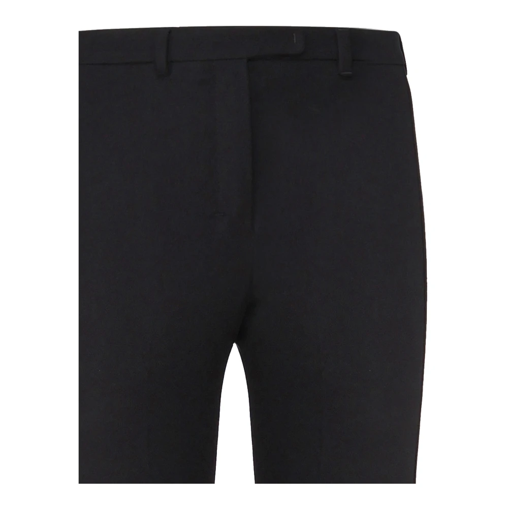 Max Mara Zwarte Broek met Voorplooi Black Dames