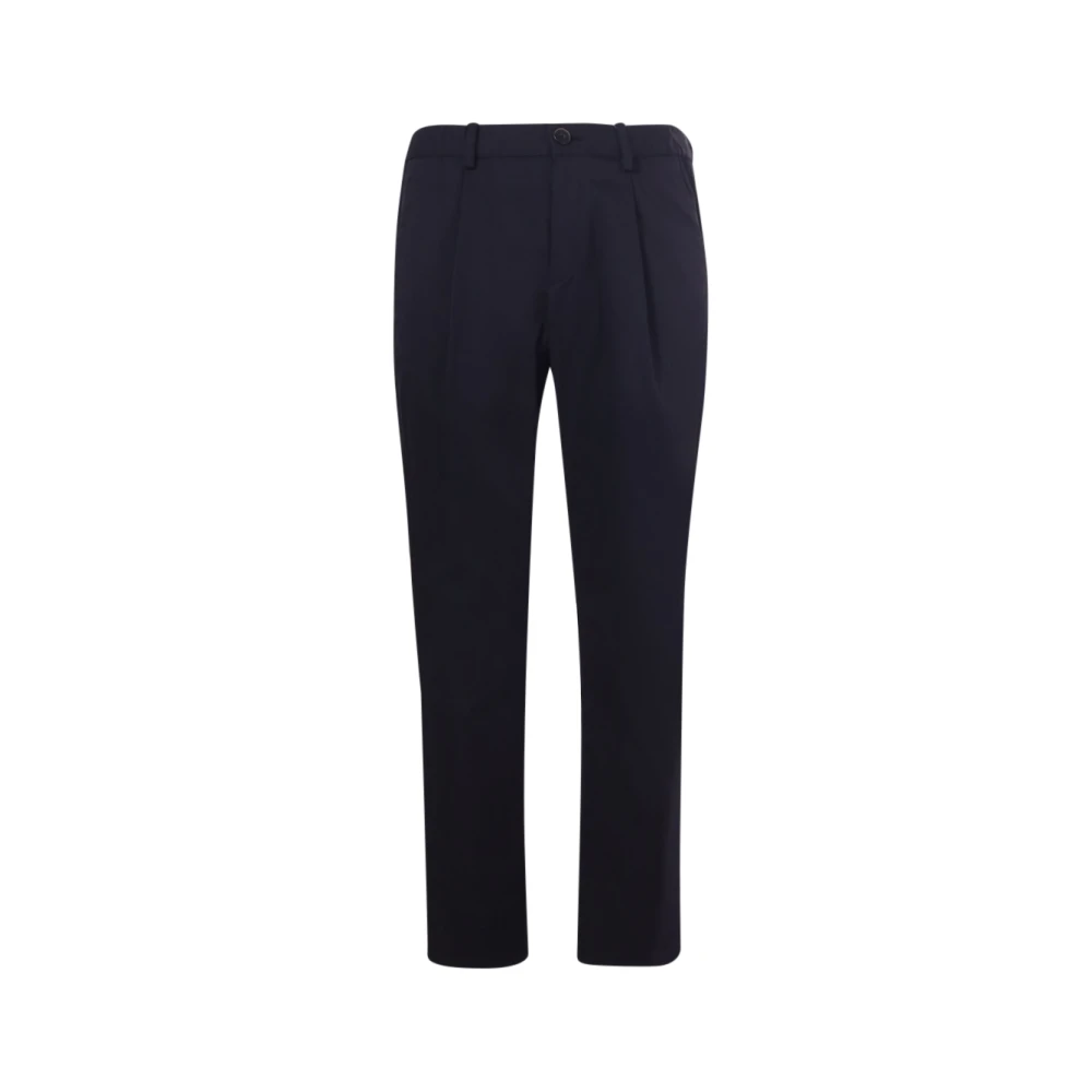 Herno Broek met katoenlook Black Heren