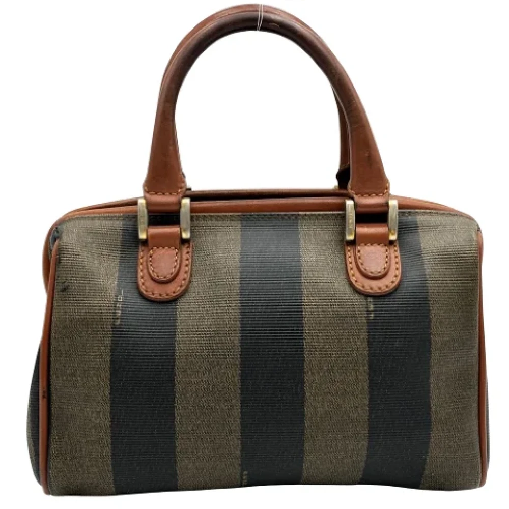 Fendi Vintage Pre-owned Canvas travel-bags Brown Dames