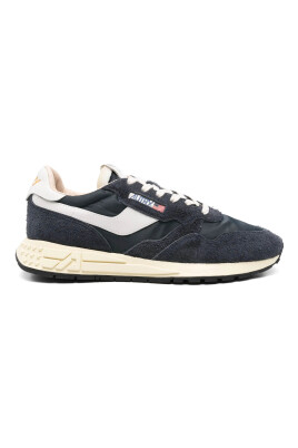 sneakers-bleu-cuir-nylon-daim