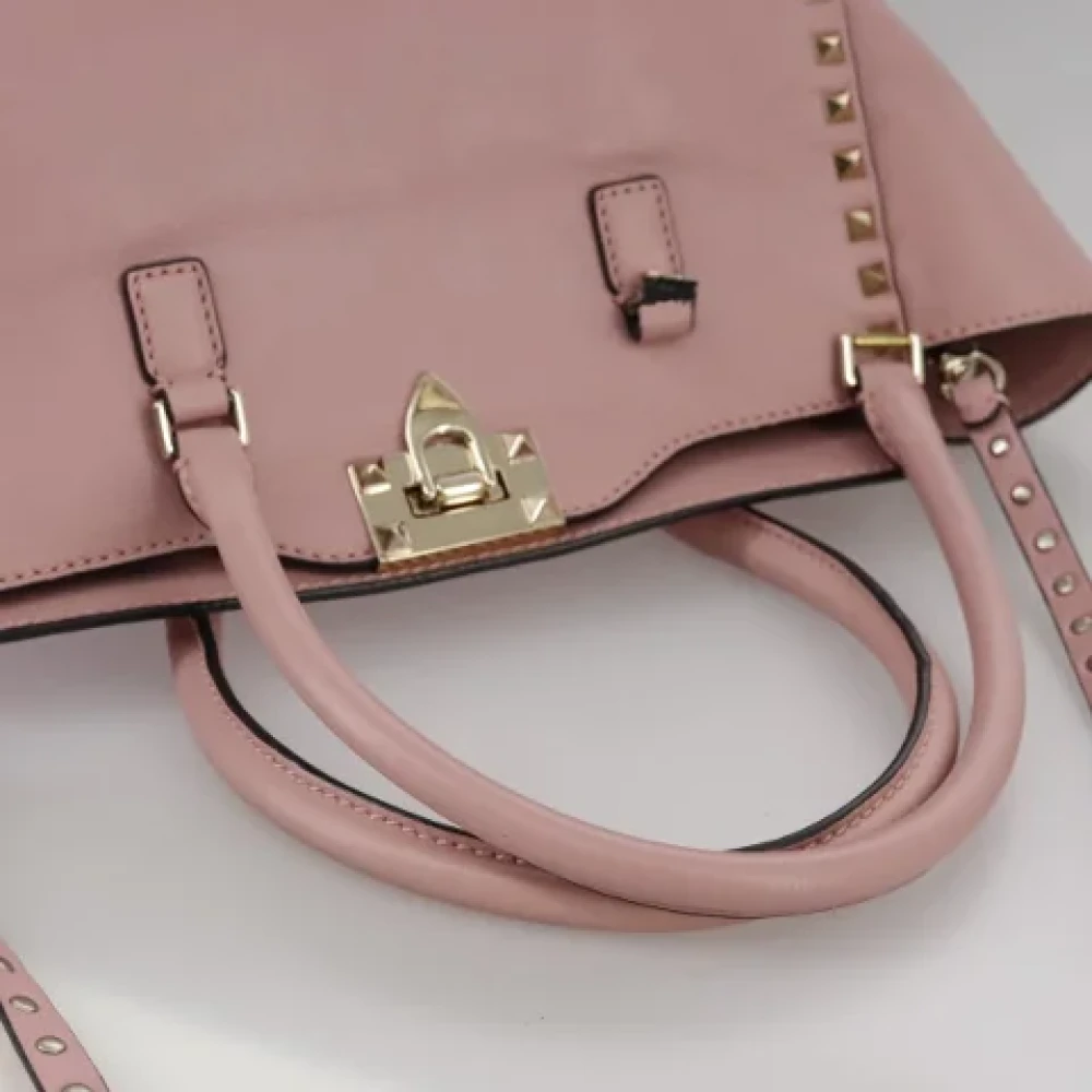 Valentino Vintage Pre-owned Leather handbags Pink Dames