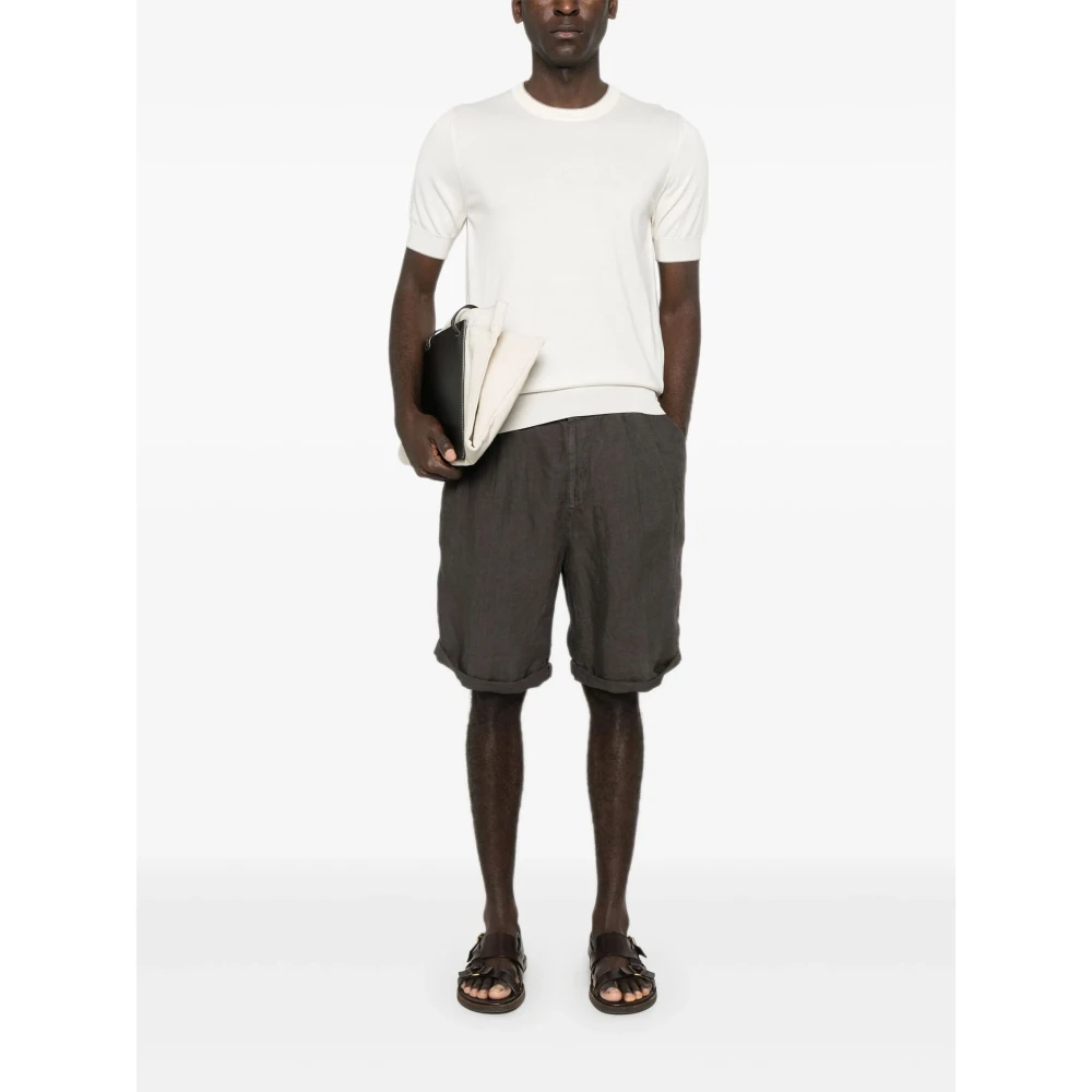 BRUNELLO CUCINELLI Wit Katoenen T-Shirt White Heren