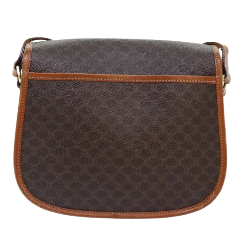 Celine Vintage Pre-owned Canvas shoulder-bags Brown Dames