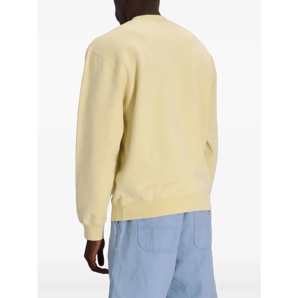Jacquemus Gele Logo-Patch Sweatshirt Yellow Heren