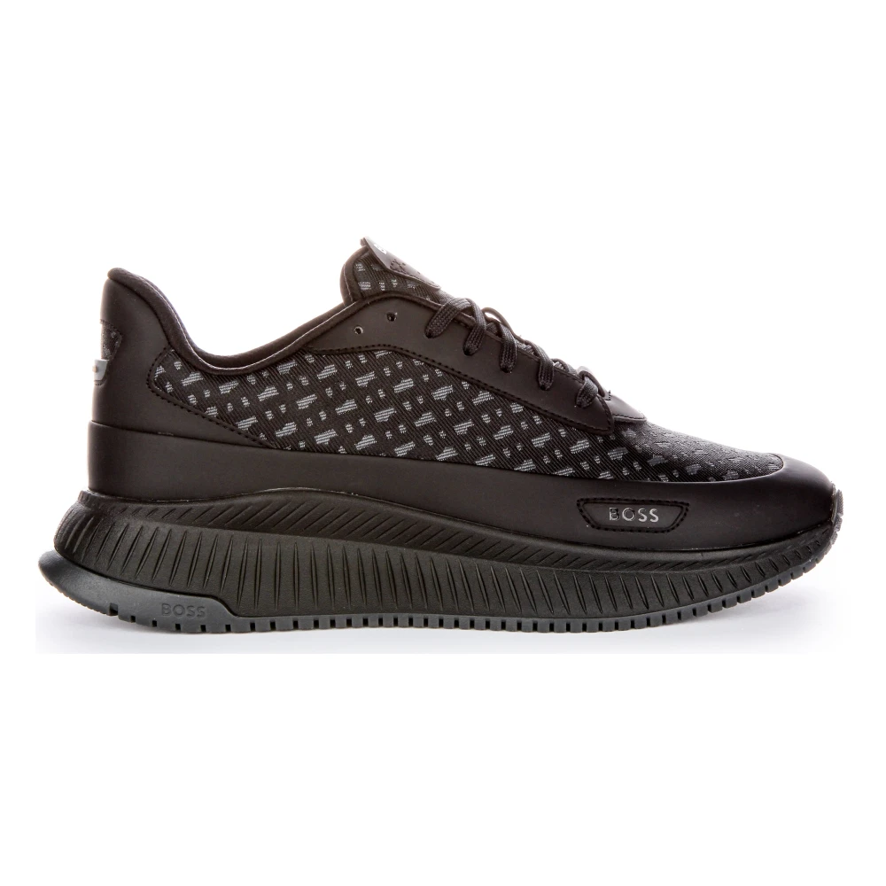 Hugo Men's Black Sneakers, 12 Uk, Evo Runner For
