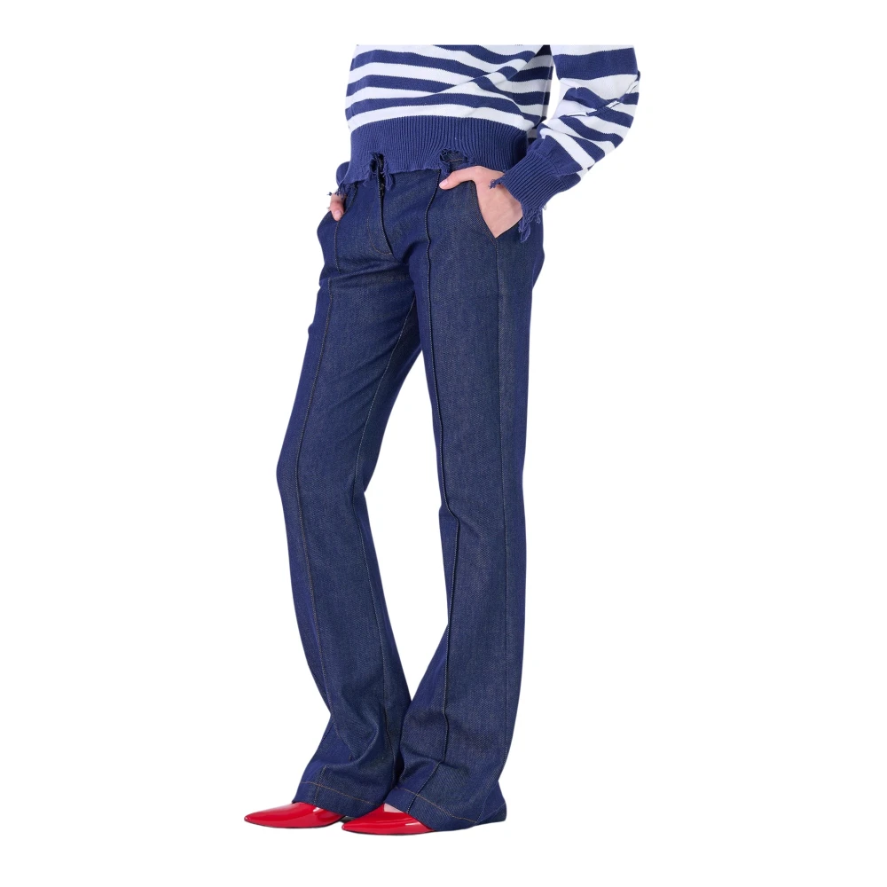 Silvian Heach Flared Jeans Blue Dames