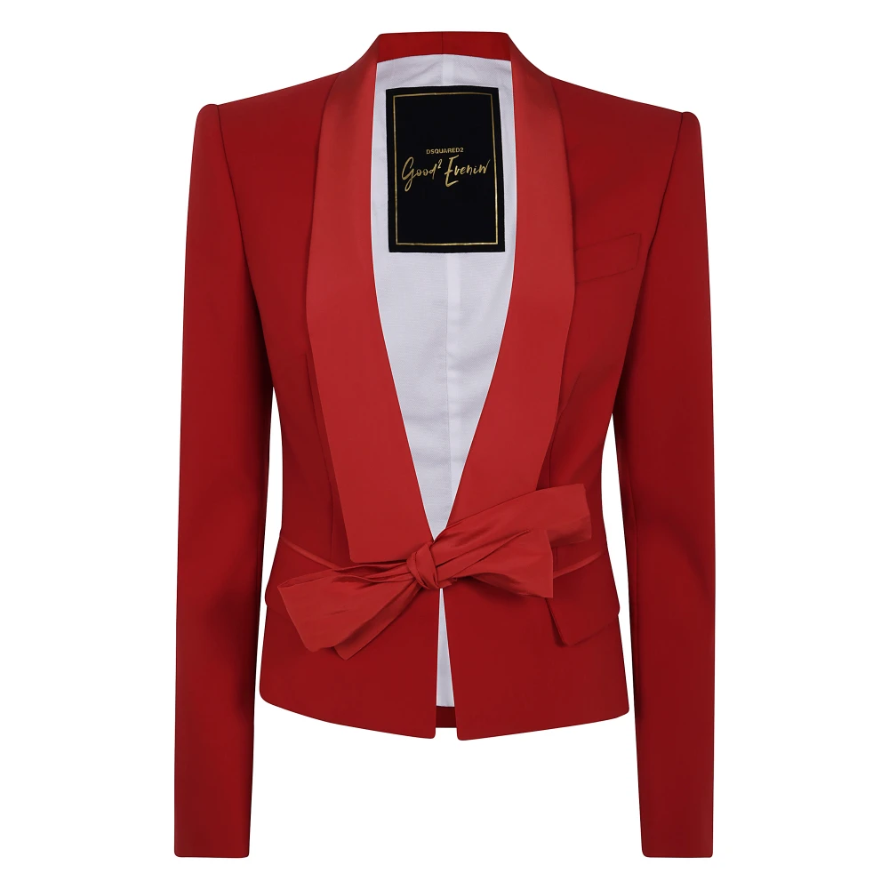 Dsquared2 Slim Fit Jas voor Mannen Red Dames