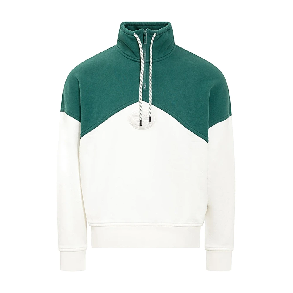 Emporio Armani Stijlvolle Sweatshirt voor Mannen Green Heren