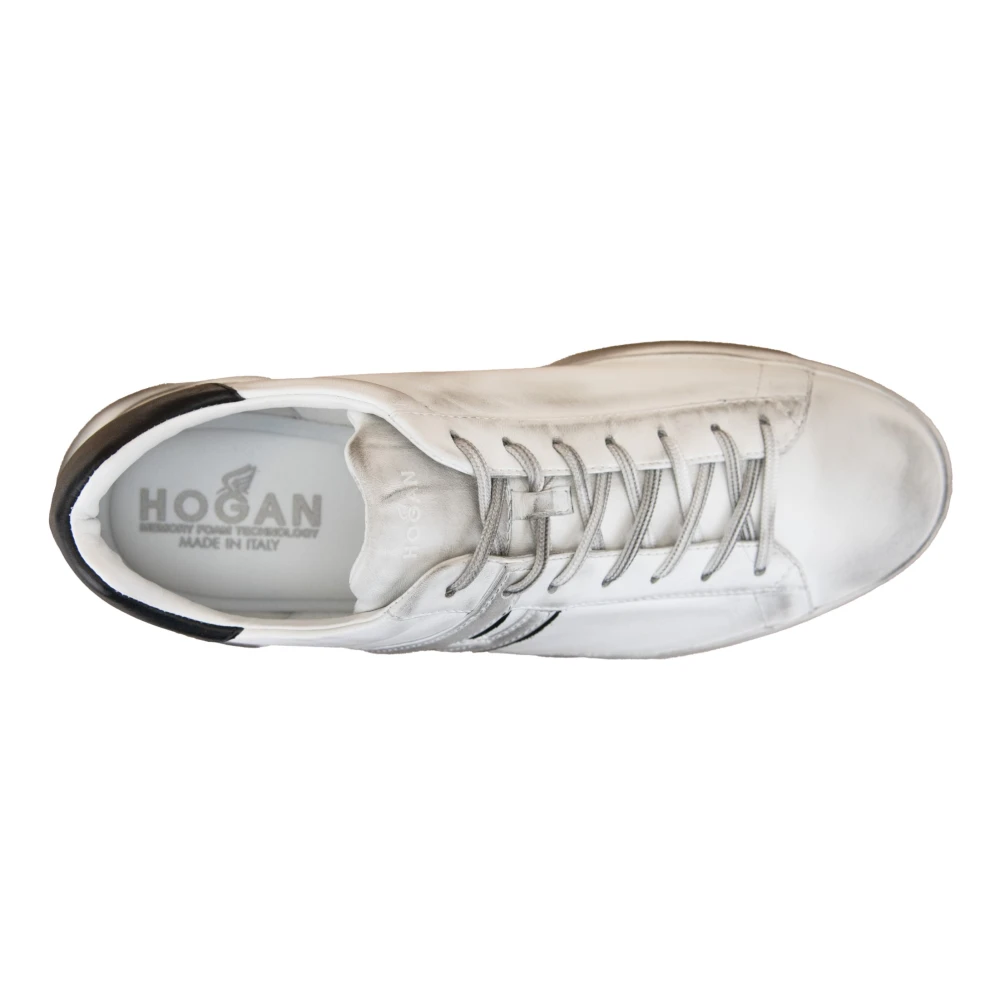 Hogan Heren Veterschoenen van Leer White Heren