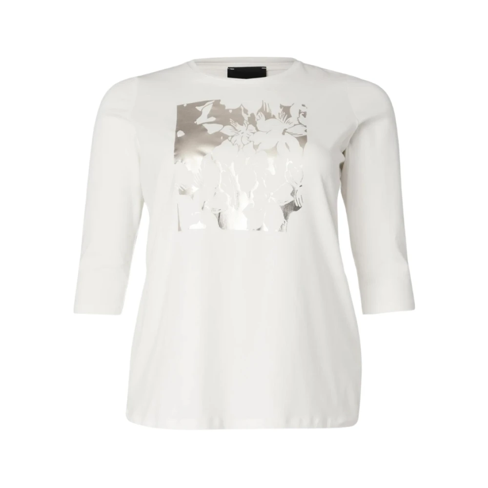 Marina Rinaldi Stijlvol T-shirt voor vrouwen White Dames