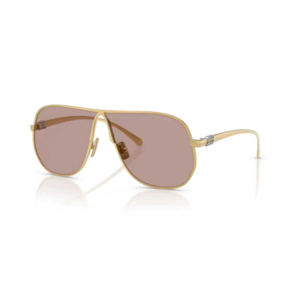 Miu Miu Unisex Yellow Sunglasses, 66 Mm, Mu A56s Aviator Sunglasses