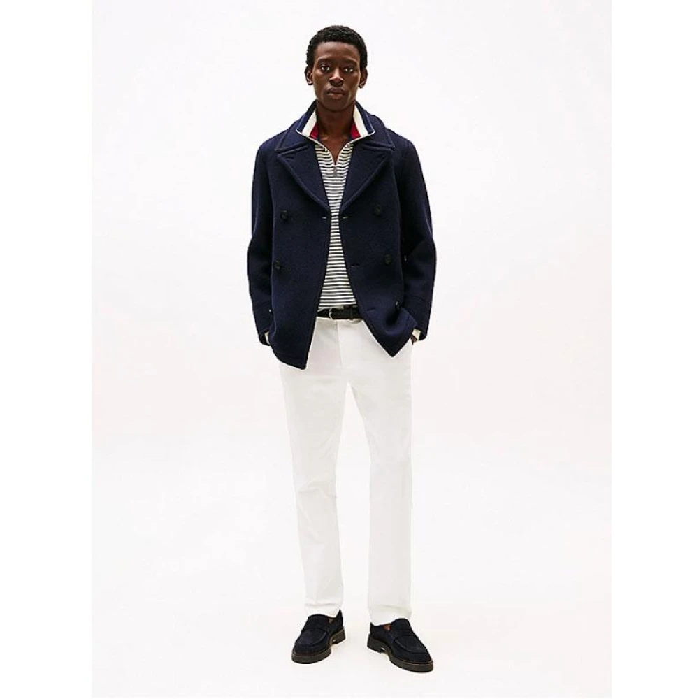 Tommy Hilfiger Klassieke Peacoat voor Premium Stijl Blue Heren