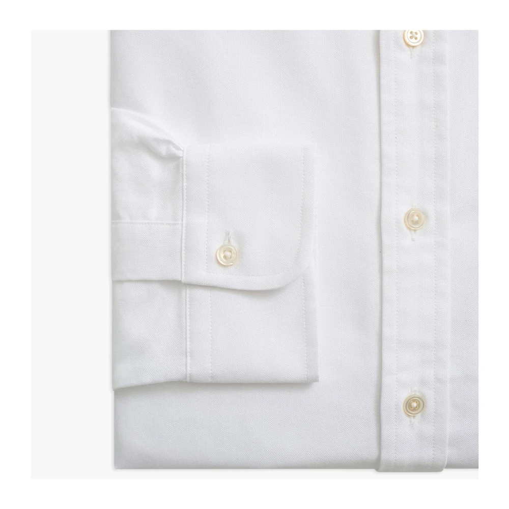 Brooks Brothers Regular Fit Non-Iron Katoenen Oxford Hemd met Button-Down Kraag Pink Heren
