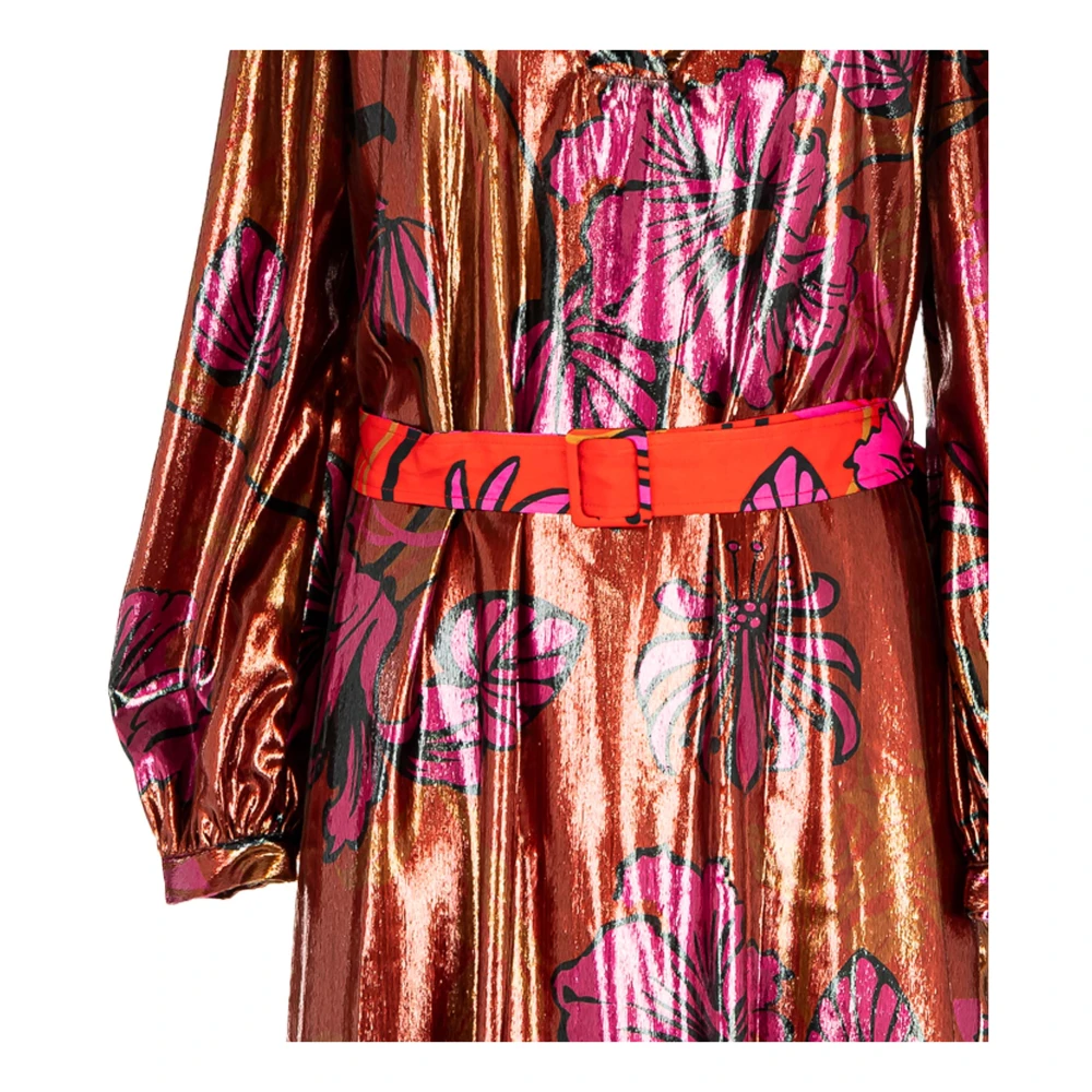 Manila Grace Rode Jurk Damesmode Multicolor Dames