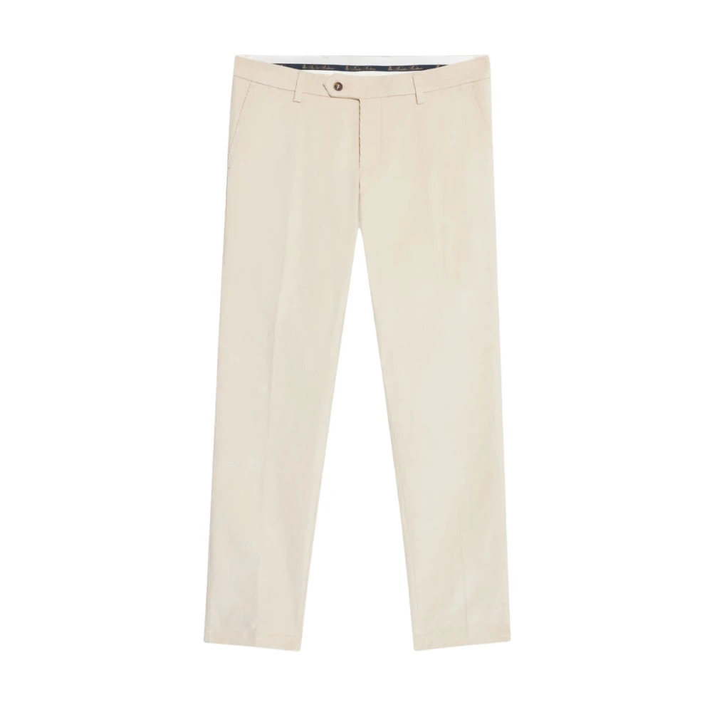 Brooks Brothers Slim Fit Katoenen Corduroy Broek Beige Heren