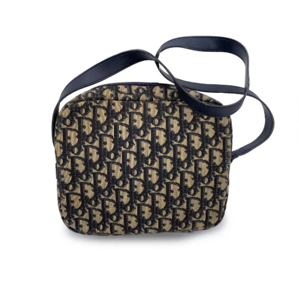 Dior Vintage Pre-owned Fabric shoulder-bags Blue Dames