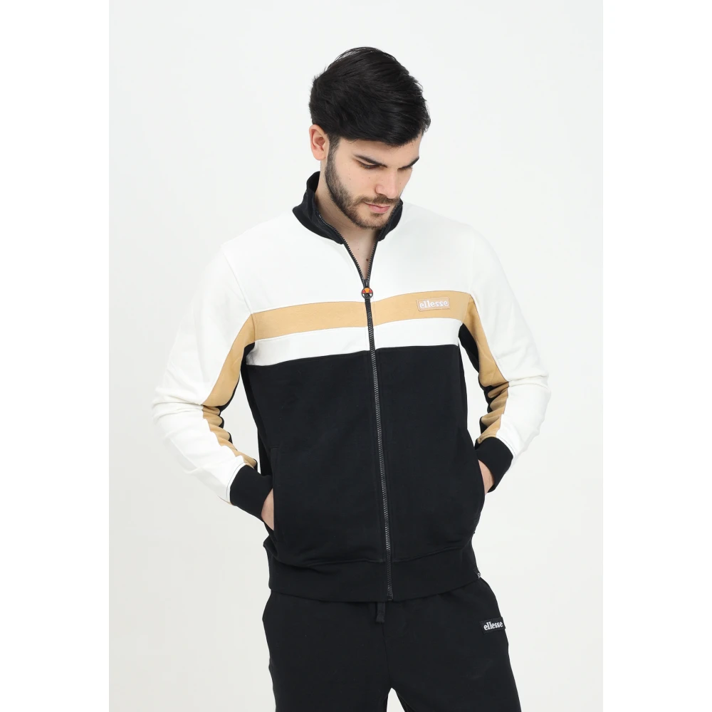 Ellesse Kleur Blok Rits Sweater Herfst Winter Multicolor Heren