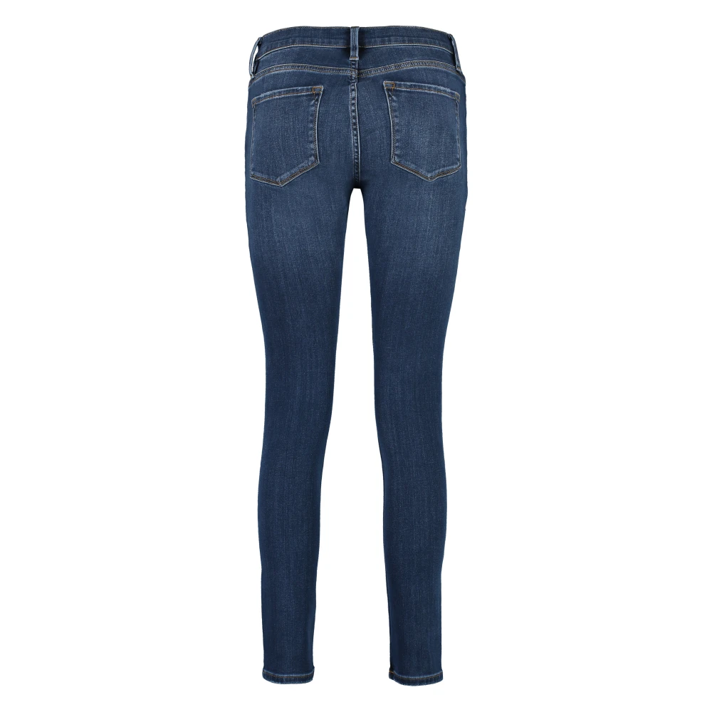 Frame Skinny De Jeanne Jeans met Contraststiksels Blue Dames
